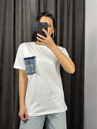 4652 KOT CEP DETAYLI TSHIRT