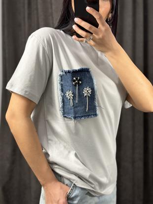 4652 KOT CEP DETAYLI TSHIRT