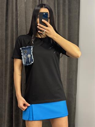 4652 KOT CEP DETAYLI TSHIRT