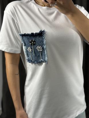 4652 KOT CEP DETAYLI TSHIRT
