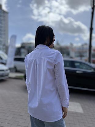 5099 ALTI DROPLU POPLIN GOMLEK