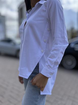 5099 ALTI DROPLU POPLIN GOMLEK