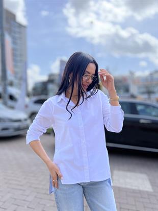 5099 ALTI DROPLU POPLIN GOMLEK