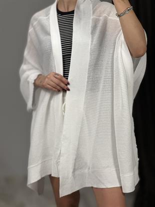 60232 KIMONO KOL INCE DOKULU ASIMETRIK TRIKO HIRKA