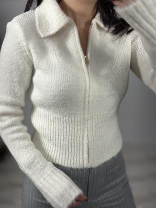 60257 POLO YAKA FERMUARLI TRIKO HIRKA