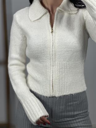 60257 POLO YAKA FERMUARLI TRIKO HIRKA