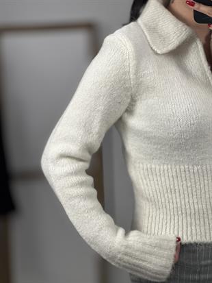 60257 POLO YAKA FERMUARLI TRIKO HIRKA