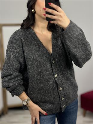 60264 V YAKA SARDONLU DUGMELI TRIKO HIRKA