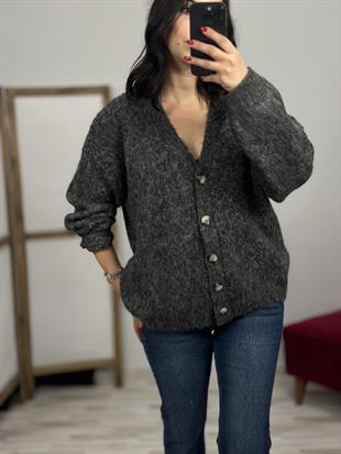 60264 V YAKA SARDONLU DUGMELI TRIKO HIRKA