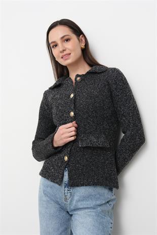 60265 POLO YAKA DUGMELI CEP DETAYLI TRIKO HIRKA
