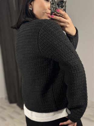 60298 BISIKLET YAKA DUGMELI TRIKO HIRKA