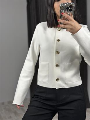 60411 DUGME DETAYLI CEPLI HIRKA
