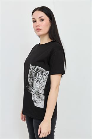 7001 YANI KAPLANLI TSHIRT
