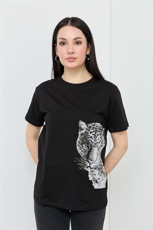 7001 YANI KAPLANLI TSHIRT