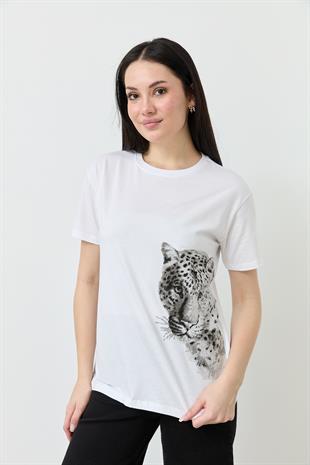 7001 YANI KAPLANLI TSHIRT