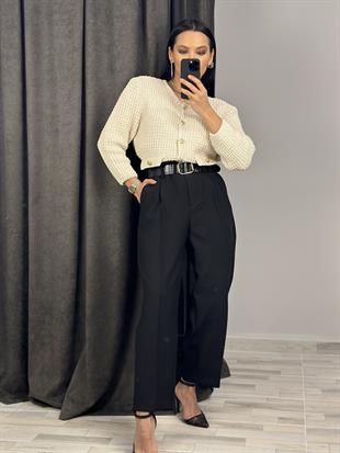 71265 KEMERLI  HAVUC FIT PANTOLON