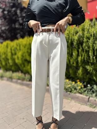71292 KEMERLI HAVUC FIT PANTOLON