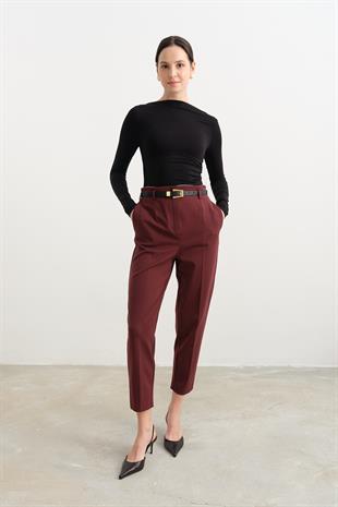 71293  KEMERLI YUKSEK BEL PANTOLON