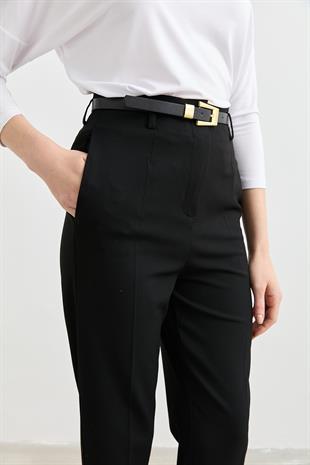 71293  KEMERLI YUKSEK BEL PANTOLON