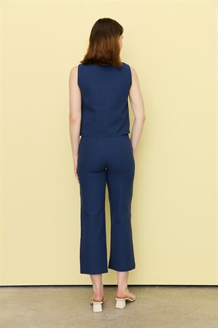 7134 GOLD DUGME YELEK PANTOLON