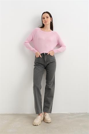 71379 SEFFAF KAPLAMALI STRIGHT PANTOLON