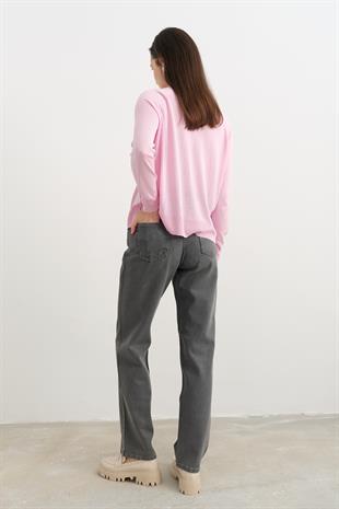 71379 SEFFAF KAPLAMALI STRIGHT PANTOLON