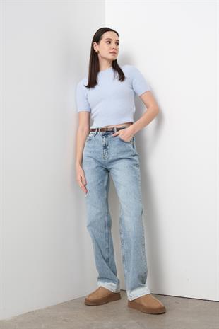 71428 PACA UCU BEYAZLATILMIS PANTOLON