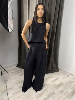 7143 KETEN BLUZ PANTOLON TAKIM