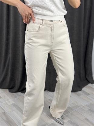 71448 PAMUKLU DUSUK BEL WIDELEG PANTOLON