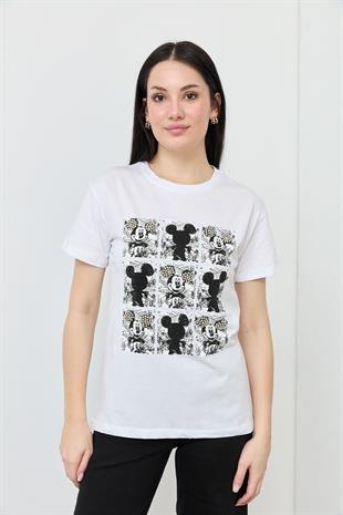 7166 COKLU BASKILI TSHIRT