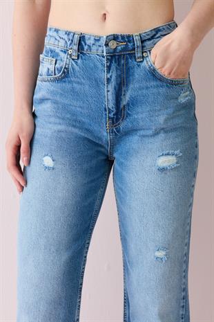 71781 KUCUK YIRTIKLI MOM JEAN