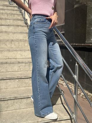 72047 LIKRALI WIDELEG PANTOLON