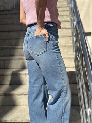 72047 LIKRALI WIDELEG PANTOLON