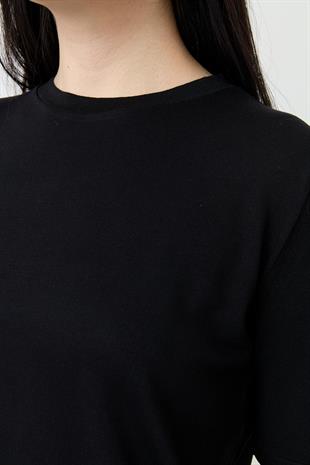 731 BISIKLET YAKA ARKASI DAMLA KISA KOL TRIKO