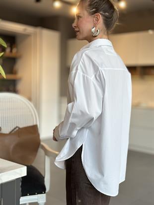 8008 CEPSIZ YIRTMACLI POPLIN GOMLEK