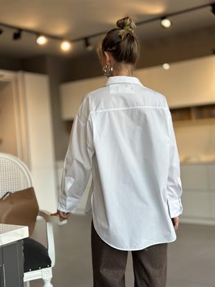 8008 CEPSIZ YIRTMACLI POPLIN GOMLEK