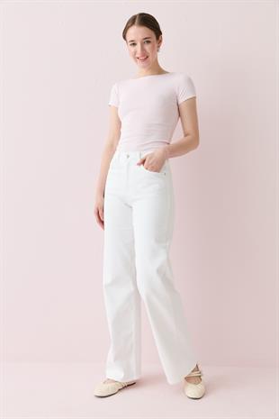 807 WHITE STRIGHT JEAN
