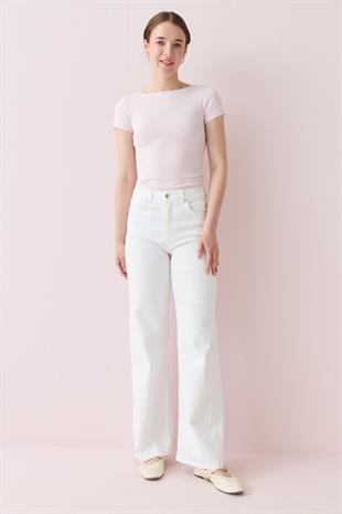 807 WHITE STRIGHT JEAN