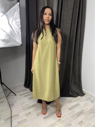 8126 TENCEL SIFIR KOL ELBISE