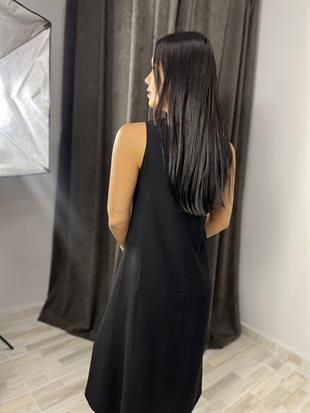 8126 TENCEL SIFIR KOL ELBISE
