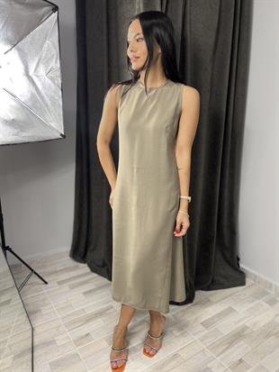 8126 TENCEL SIFIR KOL ELBISE