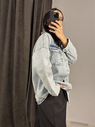 82113 SIRTI YILDIZLI KOT GOMLEK