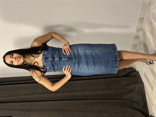 90534 ONU FERMUARLI STRAPLEZ ELBISE