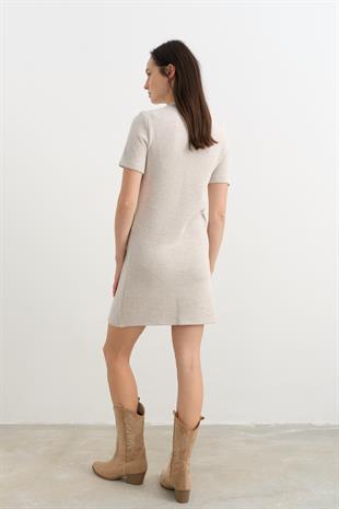 90810 YUMUSAK MINI ELBISE