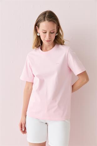 9494 KABARTMA YAZI DETAYLI TSHIRT