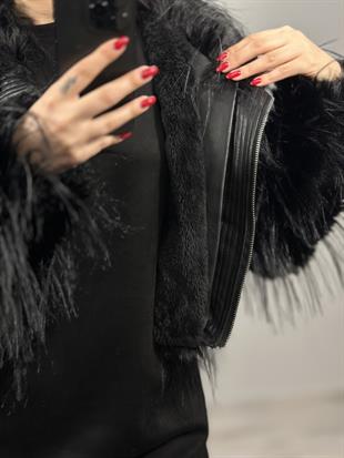 995502 YANDAN FERMUARLI SACAKLI CEKET