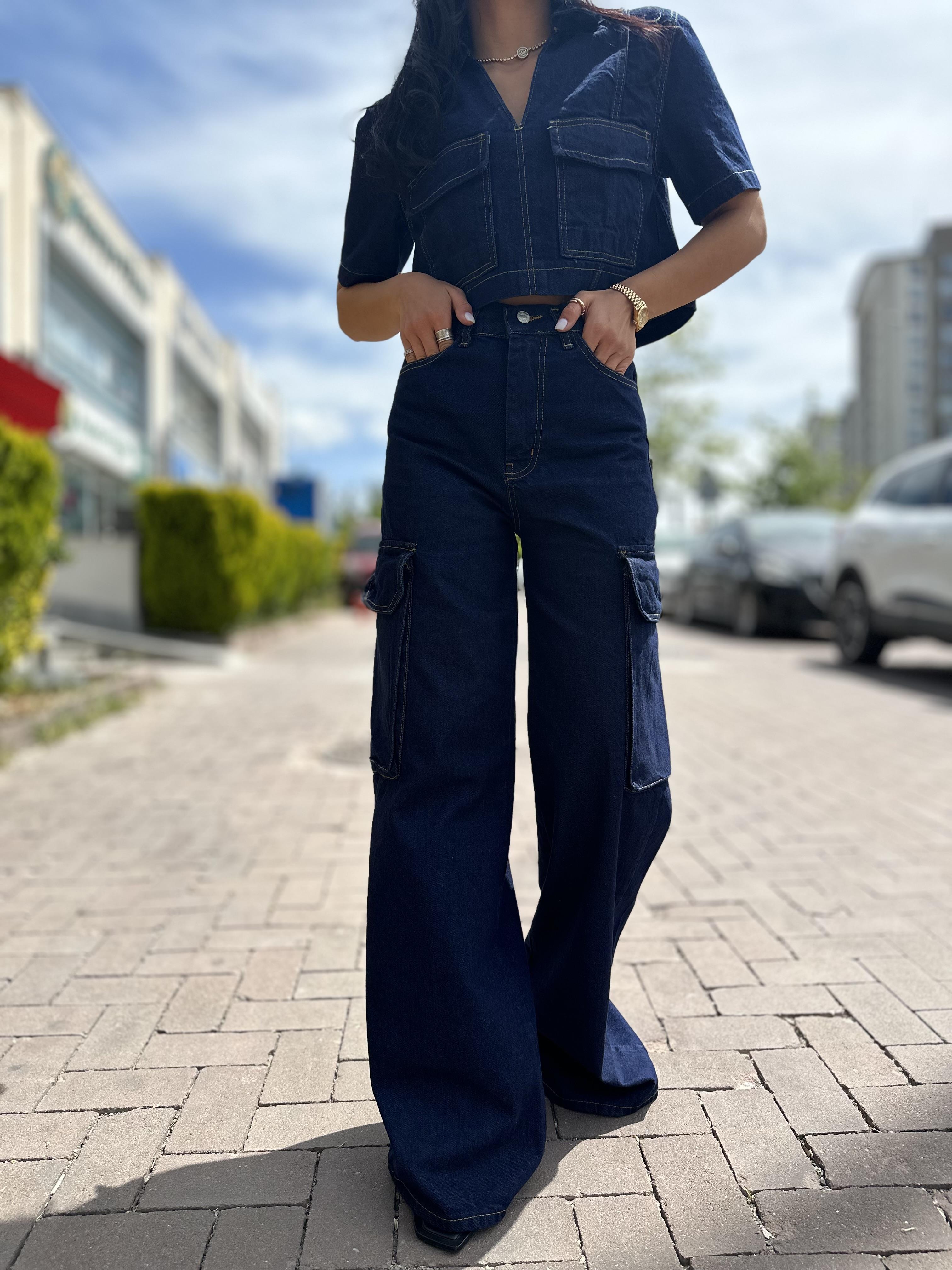 0010 KARGO CEP DENIM PANTOLON