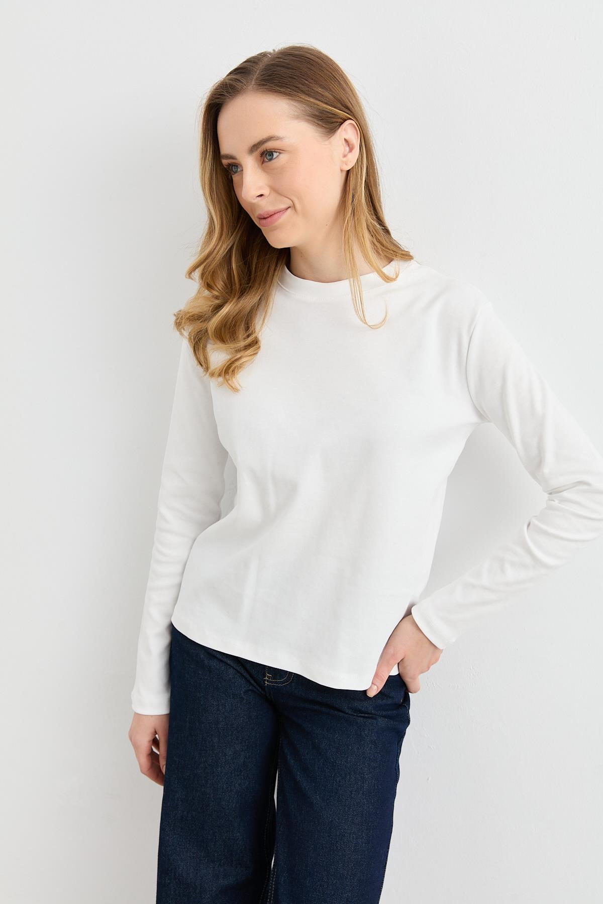 0193 UZUN KOL BASIC TSHIRT