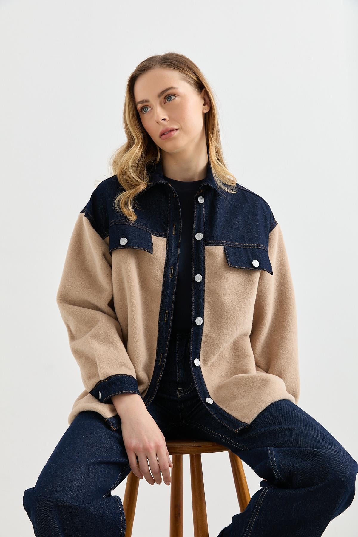 0269 DENIM GARNILI BUKLET CEKET