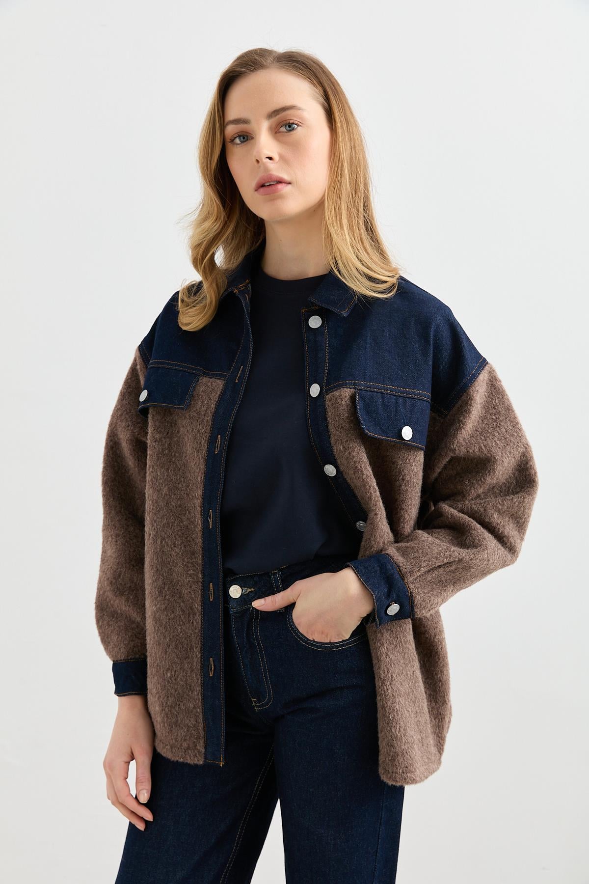 0269 DENIM GARNILI BUKLET CEKET